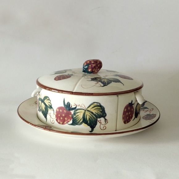 1980s Fred Roberts Company Marmalade Set with 3 Spoons MINT - Picture 3 of 7